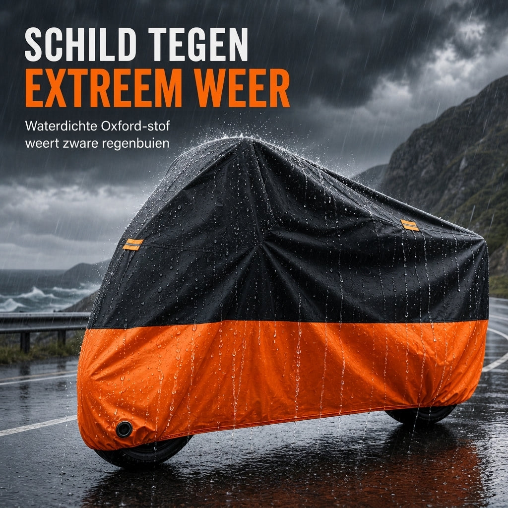 Waterdichte motorhoes met vergrendelingsgaten