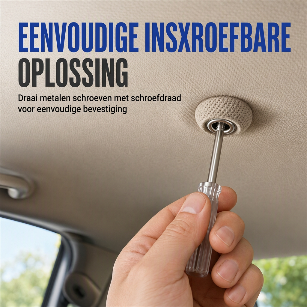 🚗50% KORTING 🔧 Reparatieset voor autodakbekleding – Ophangend dakmateriaal herstellen met drukknopen en klinknagels
