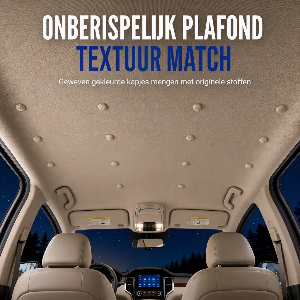 🚗50% KORTING 🔧 Reparatieset voor autodakbekleding – Ophangend dakmateriaal herstellen met drukknopen en klinknagels
