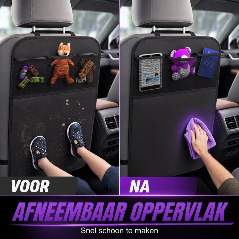 Beschermmat voor autostoel achterin tegen schoppen