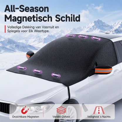 Magnetische Autowindschild Cover Verdikt Waterdicht Sunshade en Sneeuwschild met Reflecterende Strips