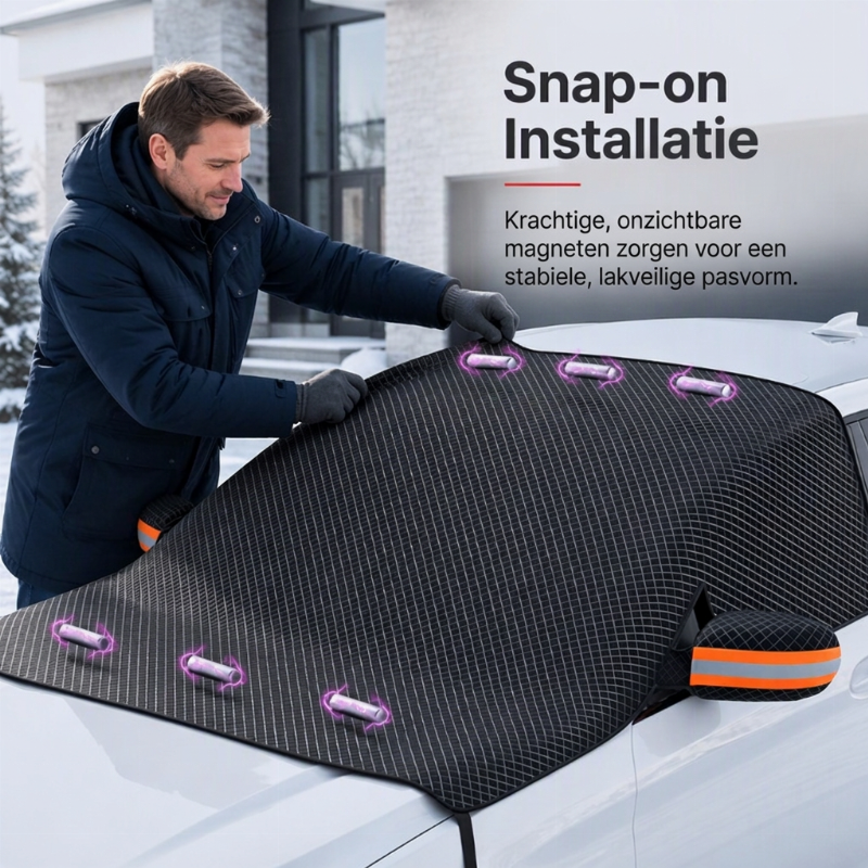 Magnetische Autowindschild Cover Verdikt Waterdicht Sunshade en Sneeuwschild met Reflecterende Strips