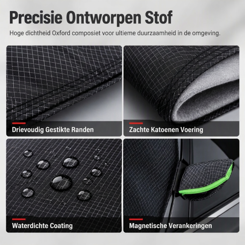 Magnetische Autowindschild Cover Verdikt Waterdicht Sunshade en Sneeuwschild met Reflecterende Strips
