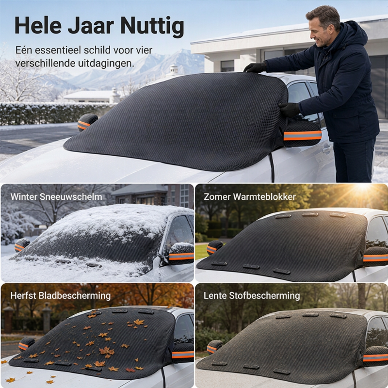 Magnetische Autowindschild Cover Verdikt Waterdicht Sunshade en Sneeuwschild met Reflecterende Strips