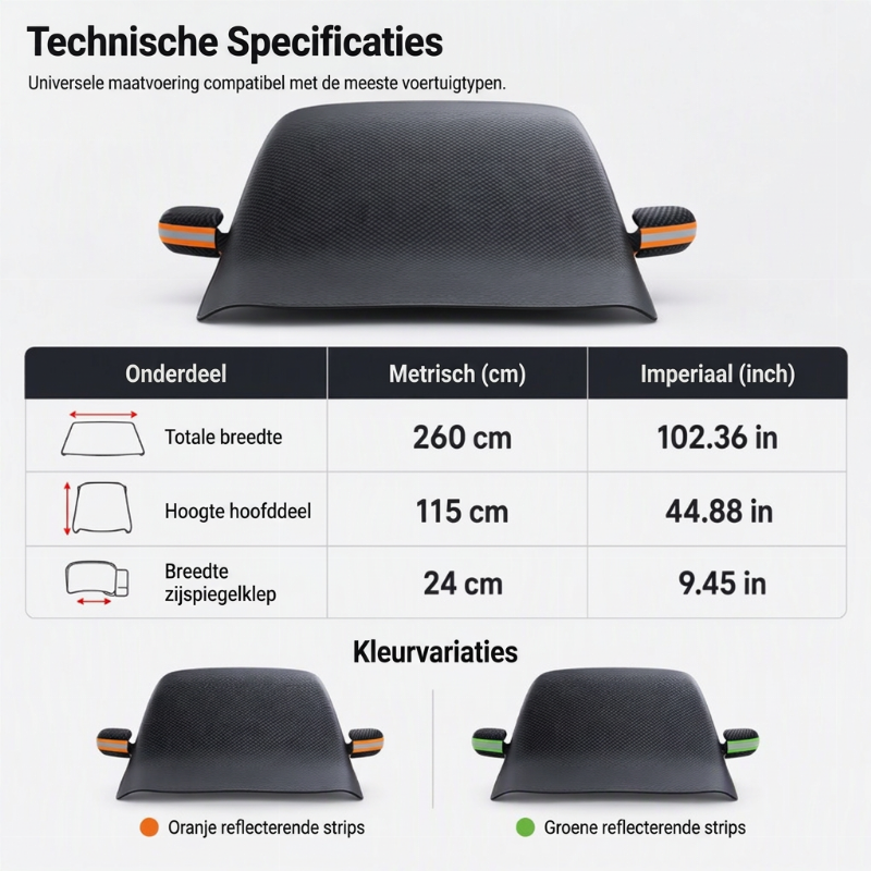 Magnetische Autowindschild Cover Verdikt Waterdicht Sunshade en Sneeuwschild met Reflecterende Strips