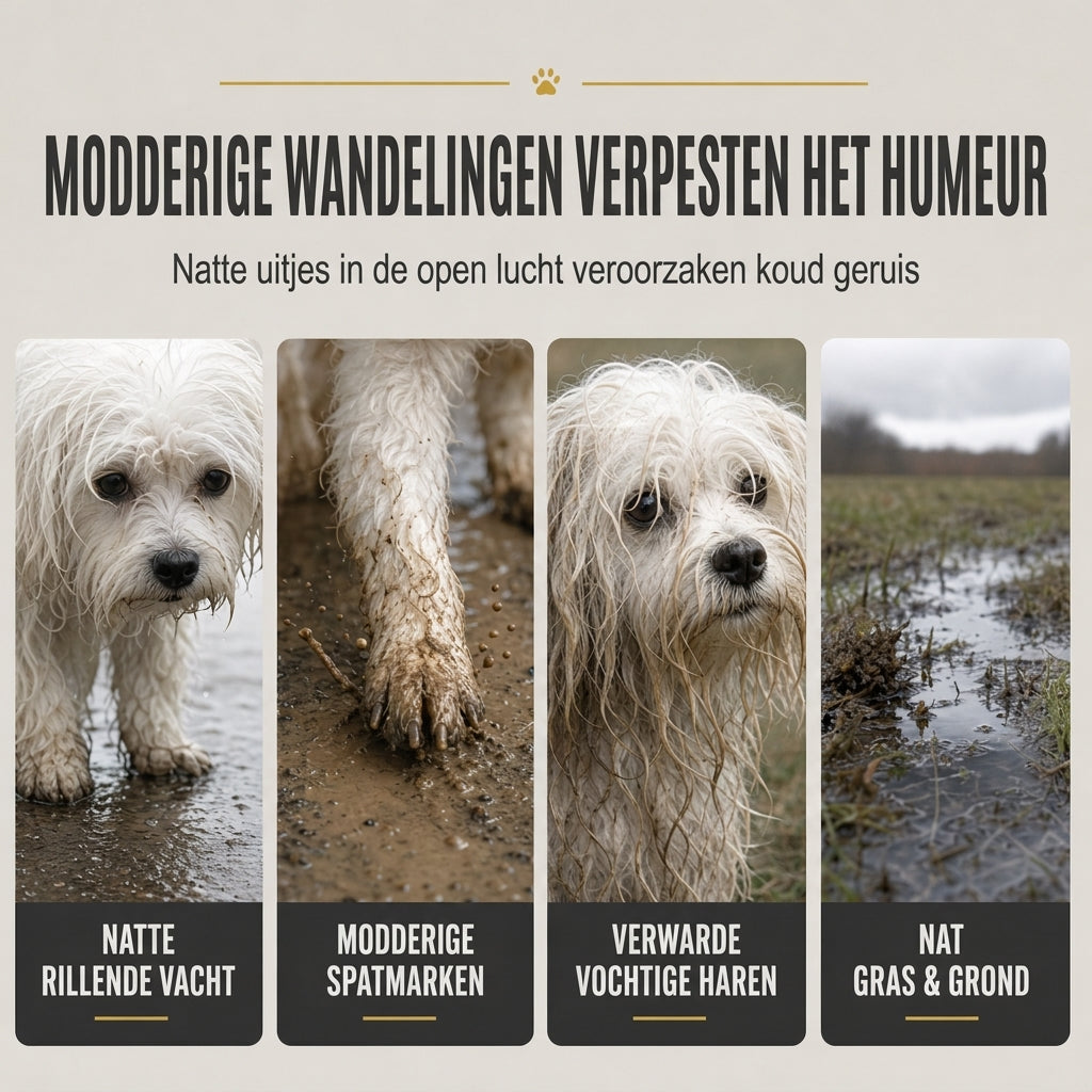 🐕 Waterafstotende hondenregenjas met volledige dekking