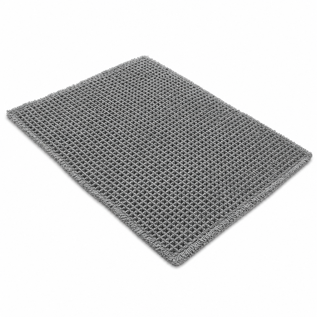 Antislip, waterabsorberende badmat met wafelstructuur, effen deurmat voor in de hal