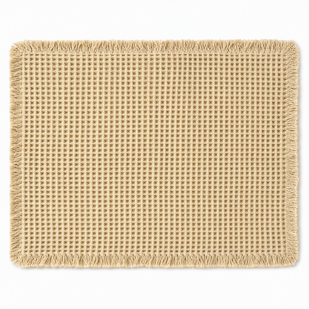 Antislip, waterabsorberende badmat met wafelstructuur, effen deurmat voor in de hal
