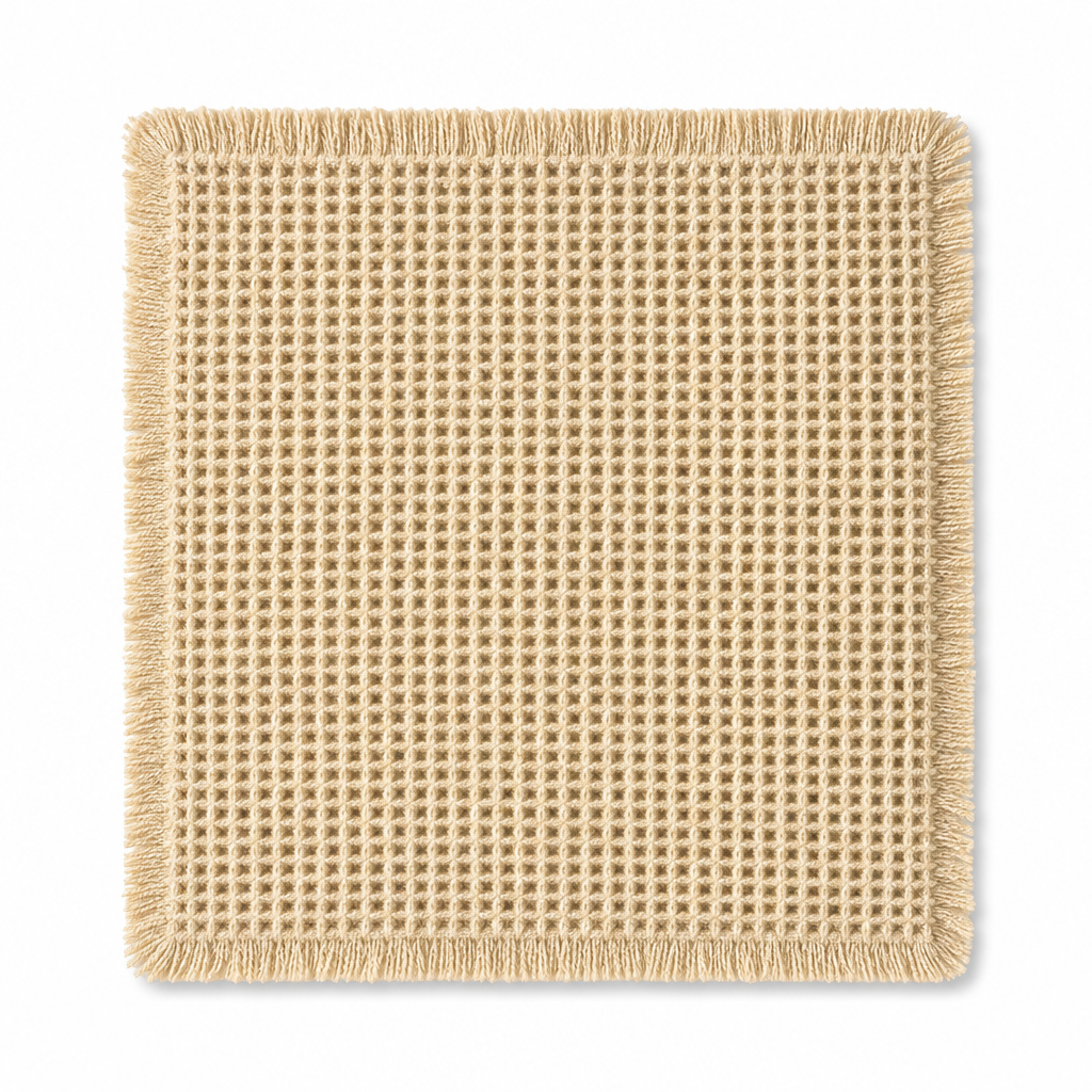 Antislip, waterabsorberende badmat met wafelstructuur, effen deurmat voor in de hal