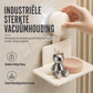 🧼 Zeephouder met vacuümzuiging: V-vormige afwatering, roestvrij aluminium, geen boren, draaislot