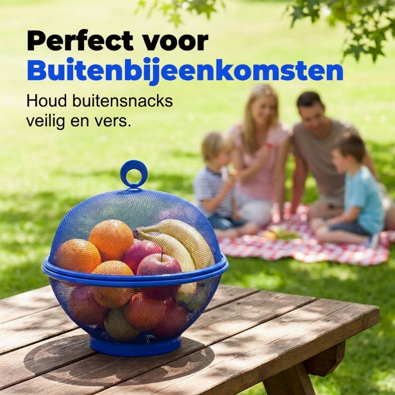 ⏳ Tijdelijke aanbieding ⏰ Fruitmand met deksel – Ademend, afwaterbaar, insectwerend 🍇