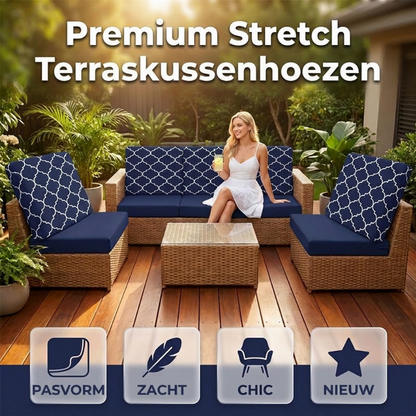 ⏳ Beperkte tijd speciale aanbieding⏰ Elastische kussenhoezen voor buiten | 4/8 stuks opfriskit🪑