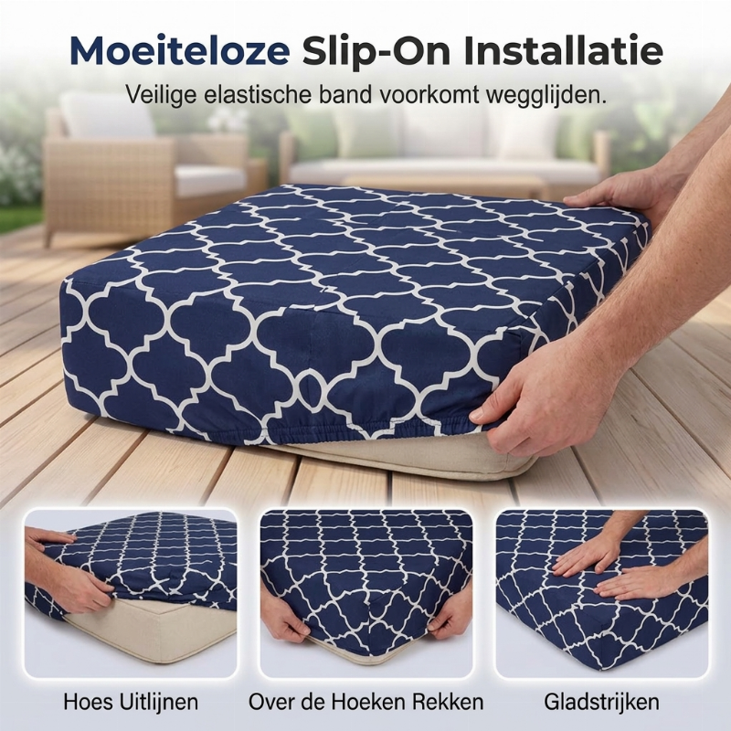 ⏳ Beperkte tijd speciale aanbieding⏰ Elastische kussenhoezen voor buiten | 4/8 stuks opfriskit🪑