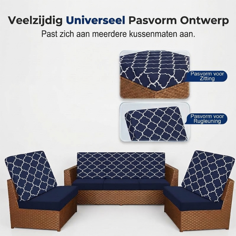 ⏳ Beperkte tijd speciale aanbieding⏰ Elastische kussenhoezen voor buiten | 4/8 stuks opfriskit🪑
