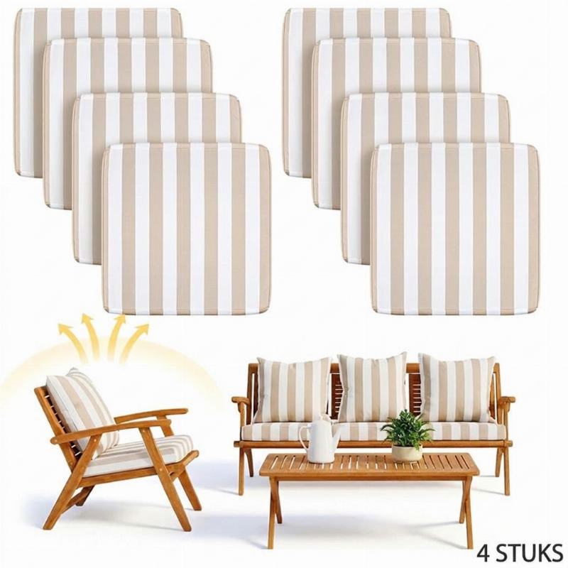 ⏳ Beperkte tijd speciale aanbieding⏰ Elastische kussenhoezen voor buiten | 4/8 stuks opfriskit🪑