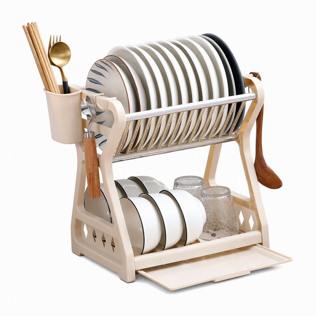 🍽️ Meerlaags Afdruiprek voor Servies