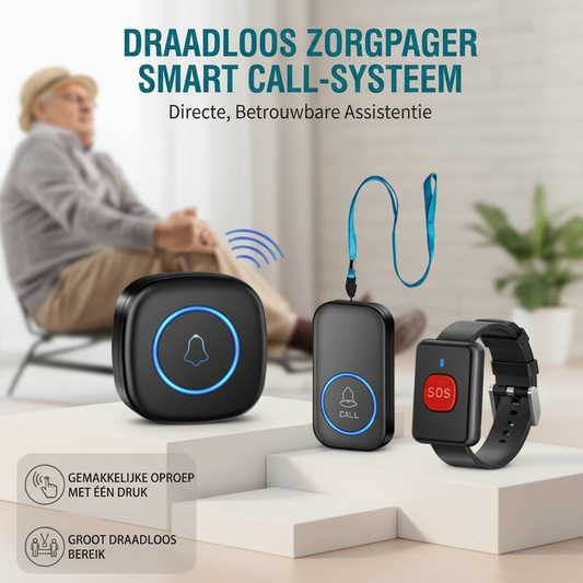 Draadloze zorgroepinstallatie Smart Call-systeem