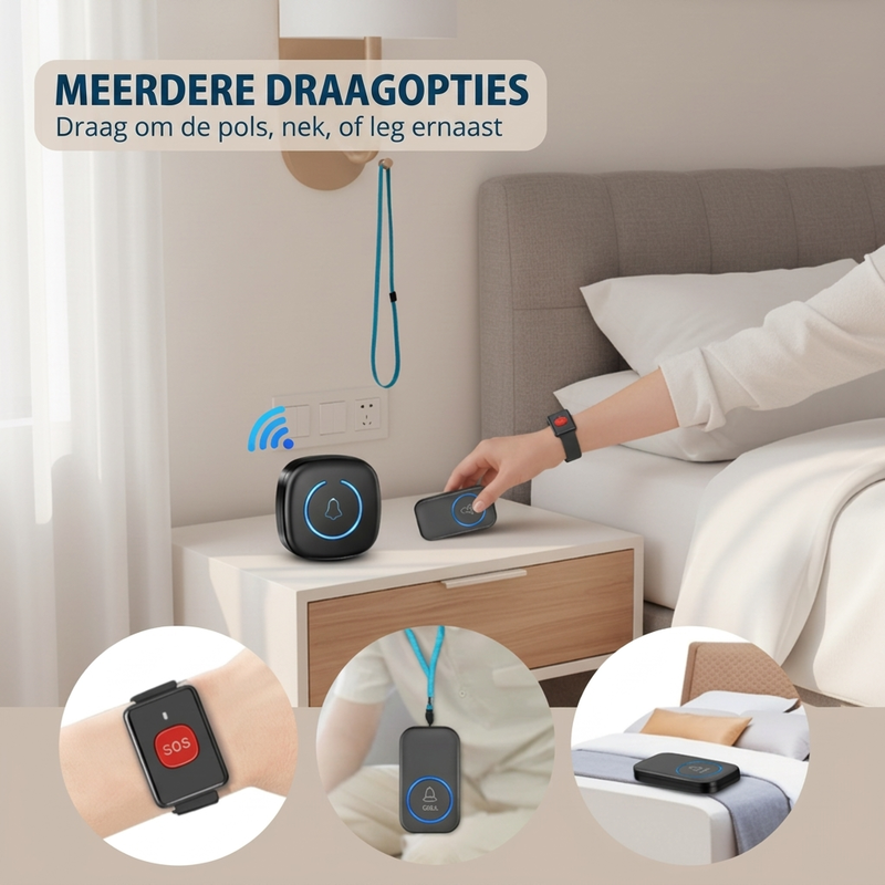 Draadloze zorgroepinstallatie Smart Call-systeem