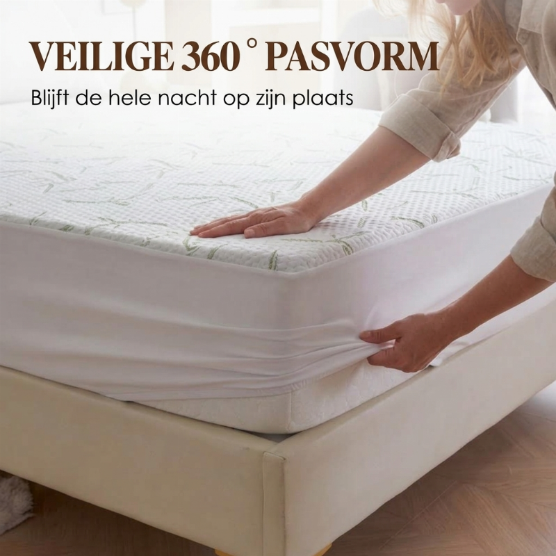 Waterdichte Matrasbeschermer van Bamboevezel