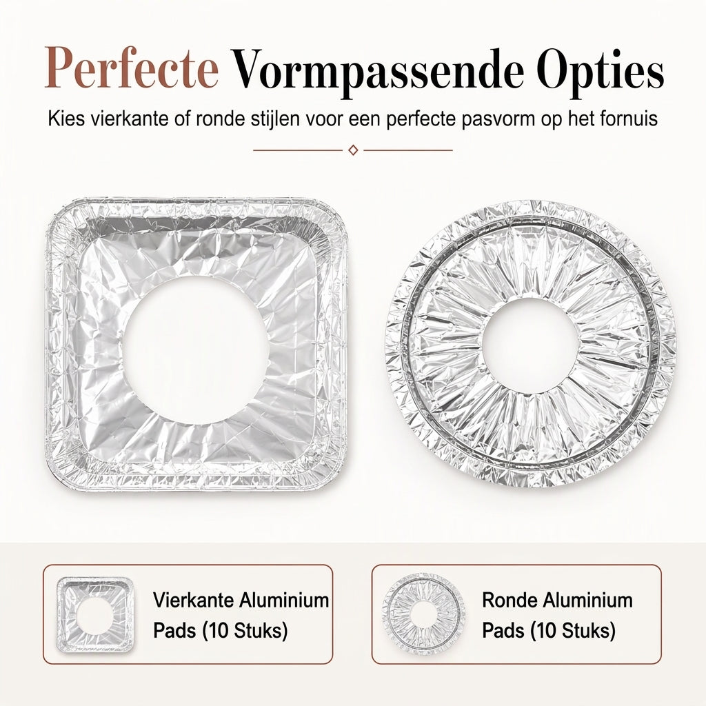 🍳 BEPERKTE TIJD 50% KORTING! 🔥 10‑Pack Zware Folie Gasfornuis Branders BODEN – Diepe Put Voorkomt Spill & Kookplaat Bescherming 🛡️