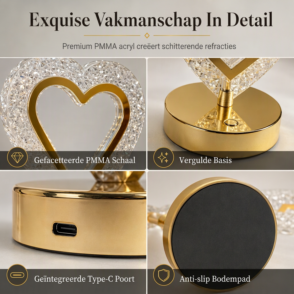 💎 50% KORTING! ✨ Crystal Touch-nachtlamp – 3 kleuren en dimbare sfeer ✨