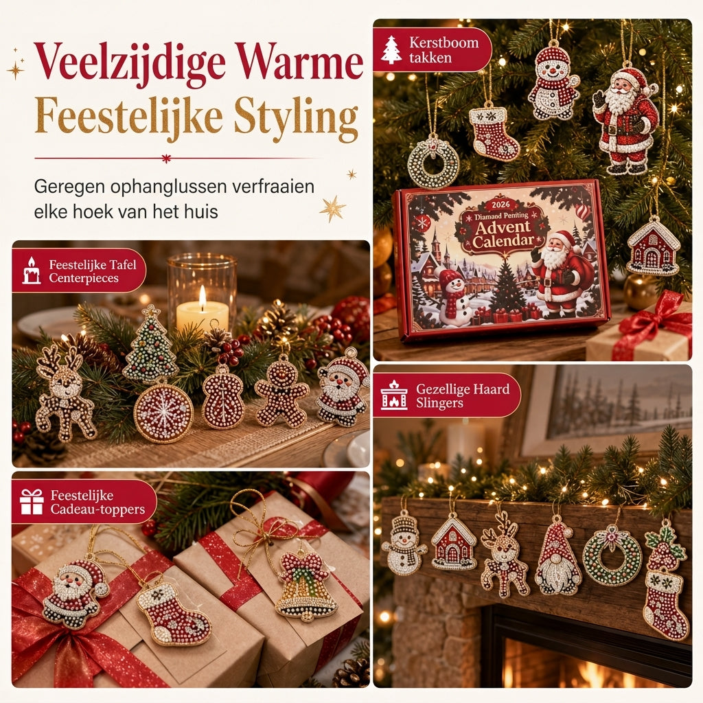 DIY-kit voor 24-daagse Kerst aftel ornament