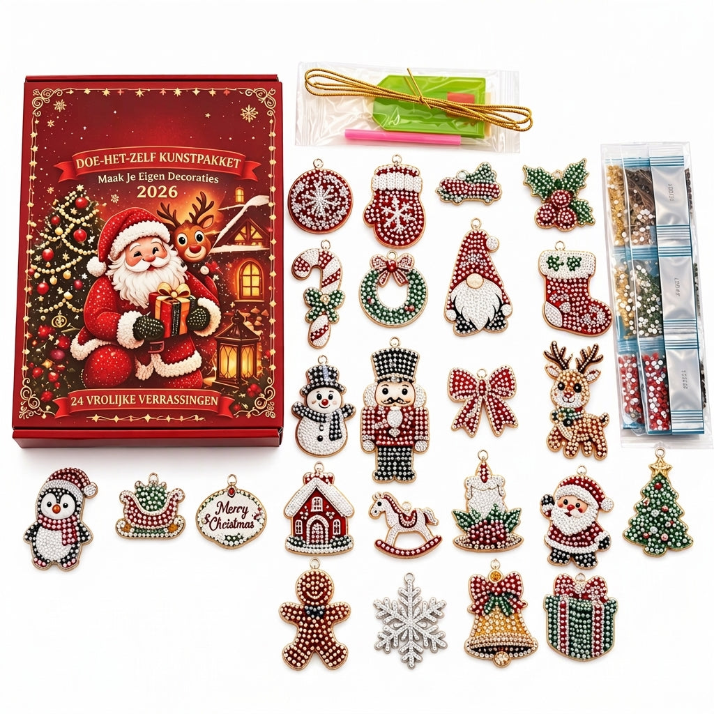 DIY-kit voor 24-daagse Kerst aftel ornament