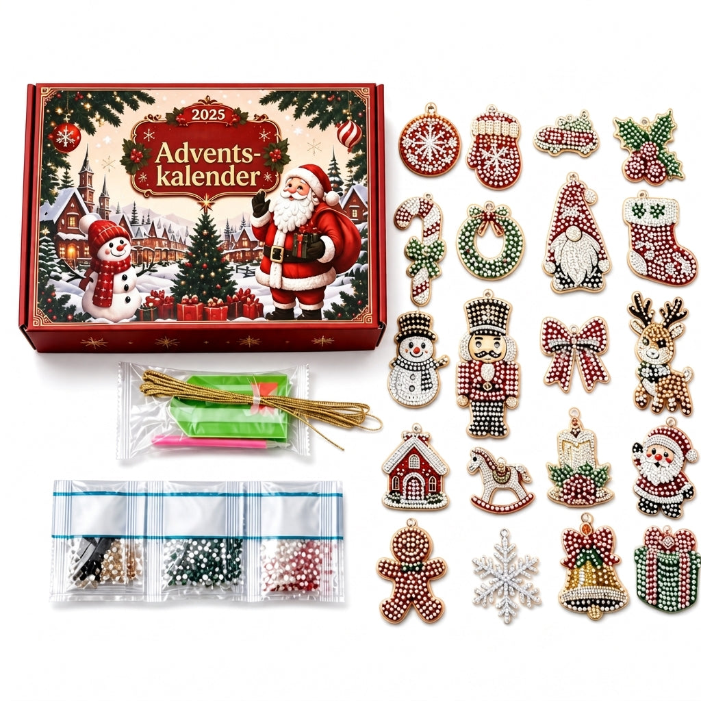 DIY-kit voor 24-daagse Kerst aftel ornament