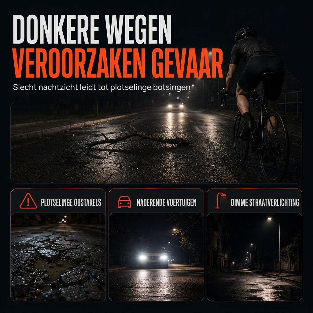 Helder fietslamp met voorlamp en achterlicht voor veiligheidswaarschuwing bij nachtelijk mountainbiken en fietsaccessoires