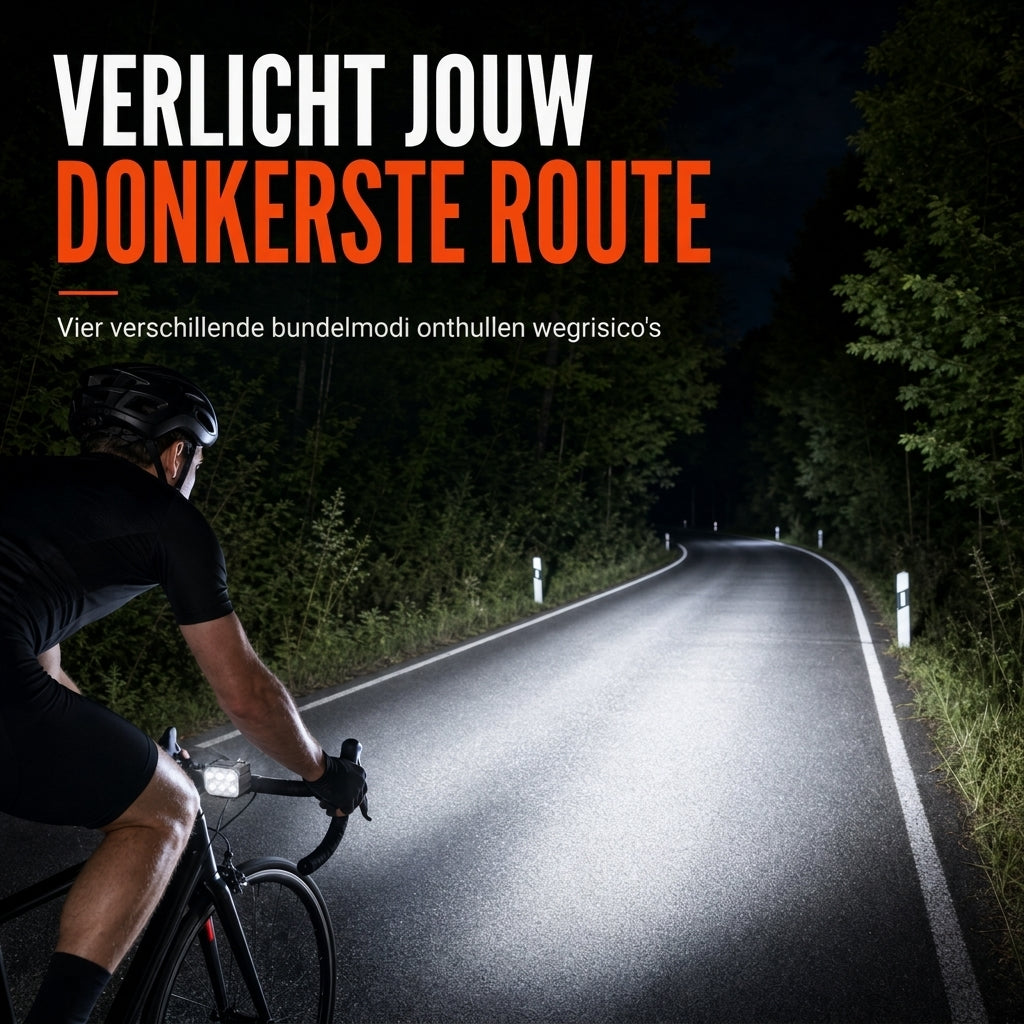 Helder fietslamp met voorlamp en achterlicht voor veiligheidswaarschuwing bij nachtelijk mountainbiken en fietsaccessoires