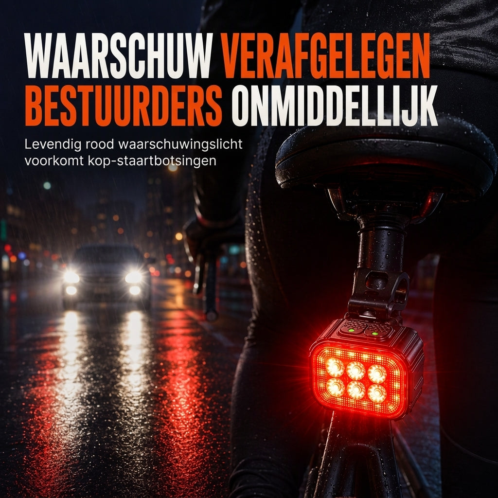 Helder fietslamp met voorlamp en achterlicht voor veiligheidswaarschuwing bij nachtelijk mountainbiken en fietsaccessoires