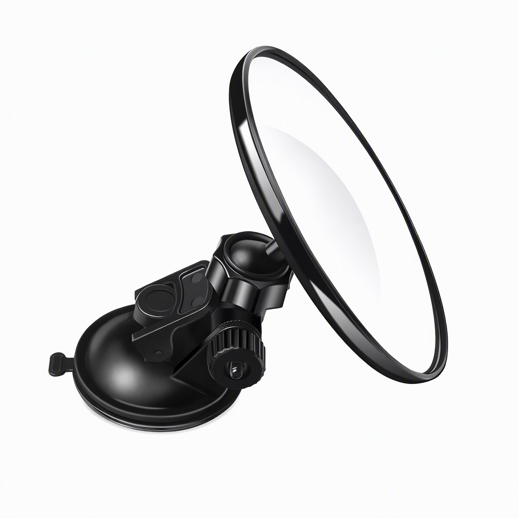 🚗 BEPERKTE TIJD 50% KORTING! 👀 Breedhoek Convex Achteruitkijkspiegel – 360° Draaibaar, Onbreekbaar, Dubbele Bevestiging ✨