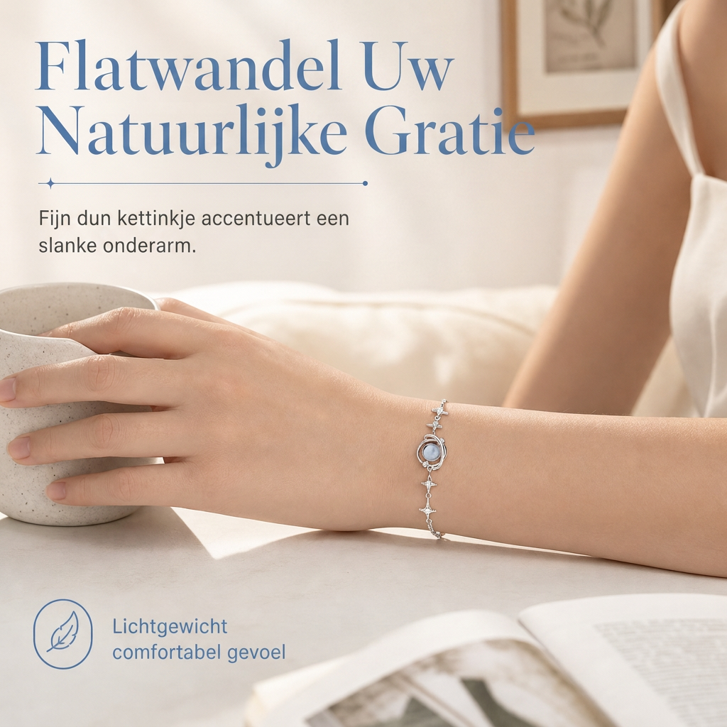 ⏳ Beperkte tijd 50% korting ⏰ 925 Zilveren Planeet & Ster Ketting — Elegant Hemelsieraden Cadeau voor Jou & Beste Vriendin 🪐✨