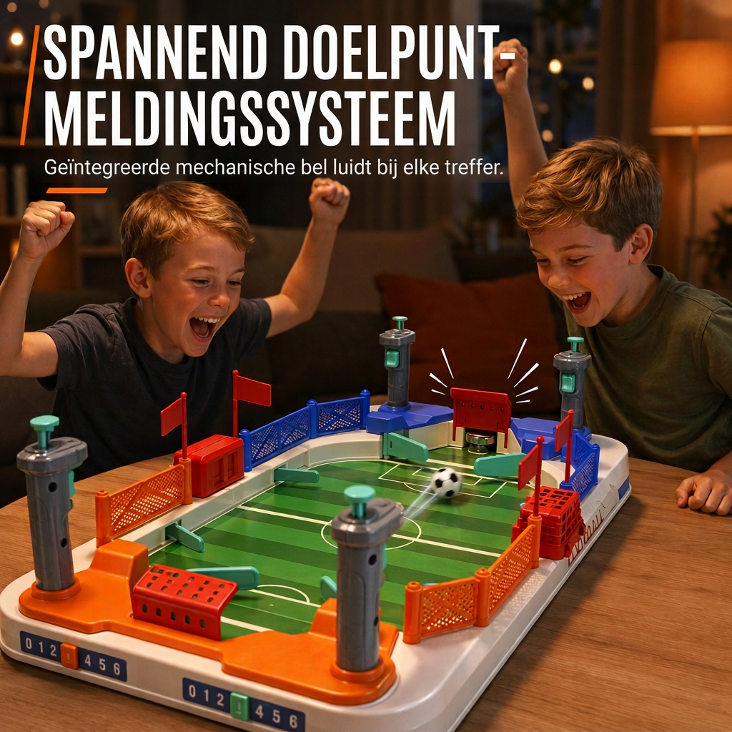 interactief tafelvoetbalspel voor twee spelers - gezellig tafelvoetbalspel voor kinderen