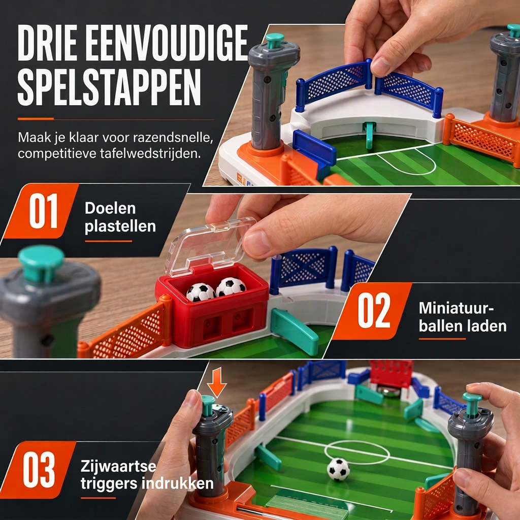 interactief tafelvoetbalspel voor twee spelers - gezellig tafelvoetbalspel voor kinderen