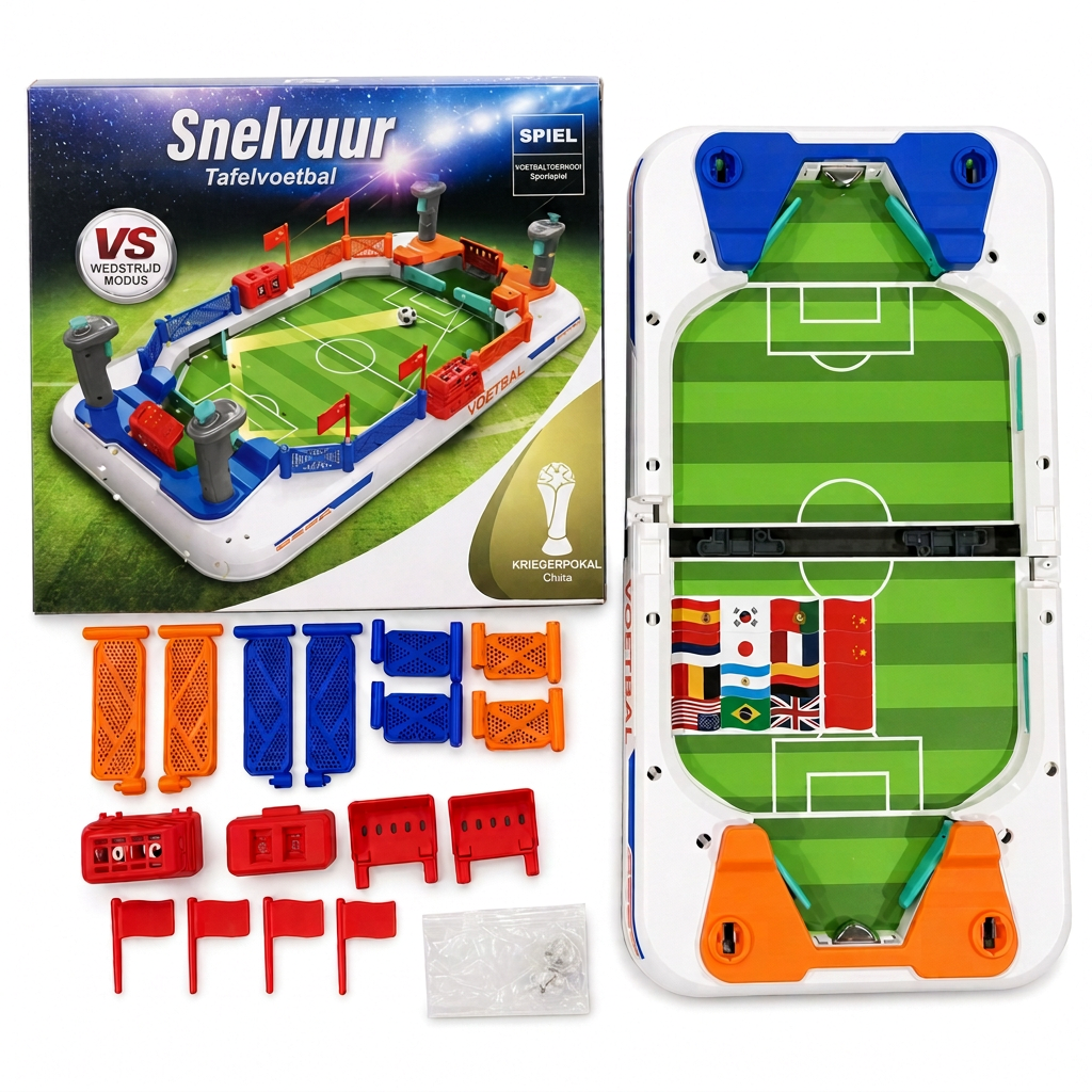 interactief tafelvoetbalspel voor twee spelers - gezellig tafelvoetbalspel voor kinderen