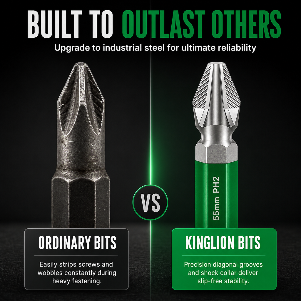 🛠50% KORTING🧱Set magnetische kruiskopbits – antislipgreep en schokbestendig, voor doe-het-zelf en reparaties