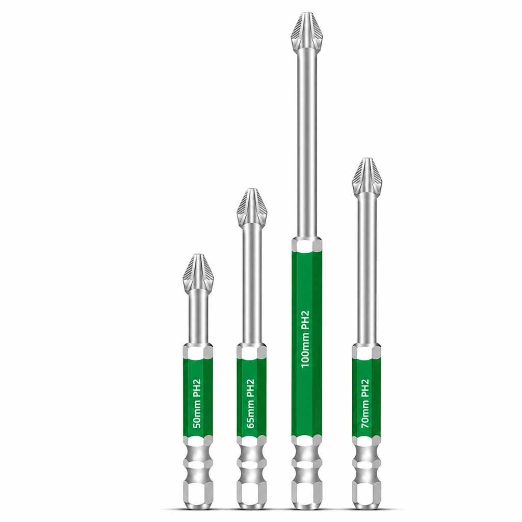 🛠50% KORTING🧱Set magnetische kruiskopbits – antislipgreep en schokbestendig, voor doe-het-zelf en reparaties