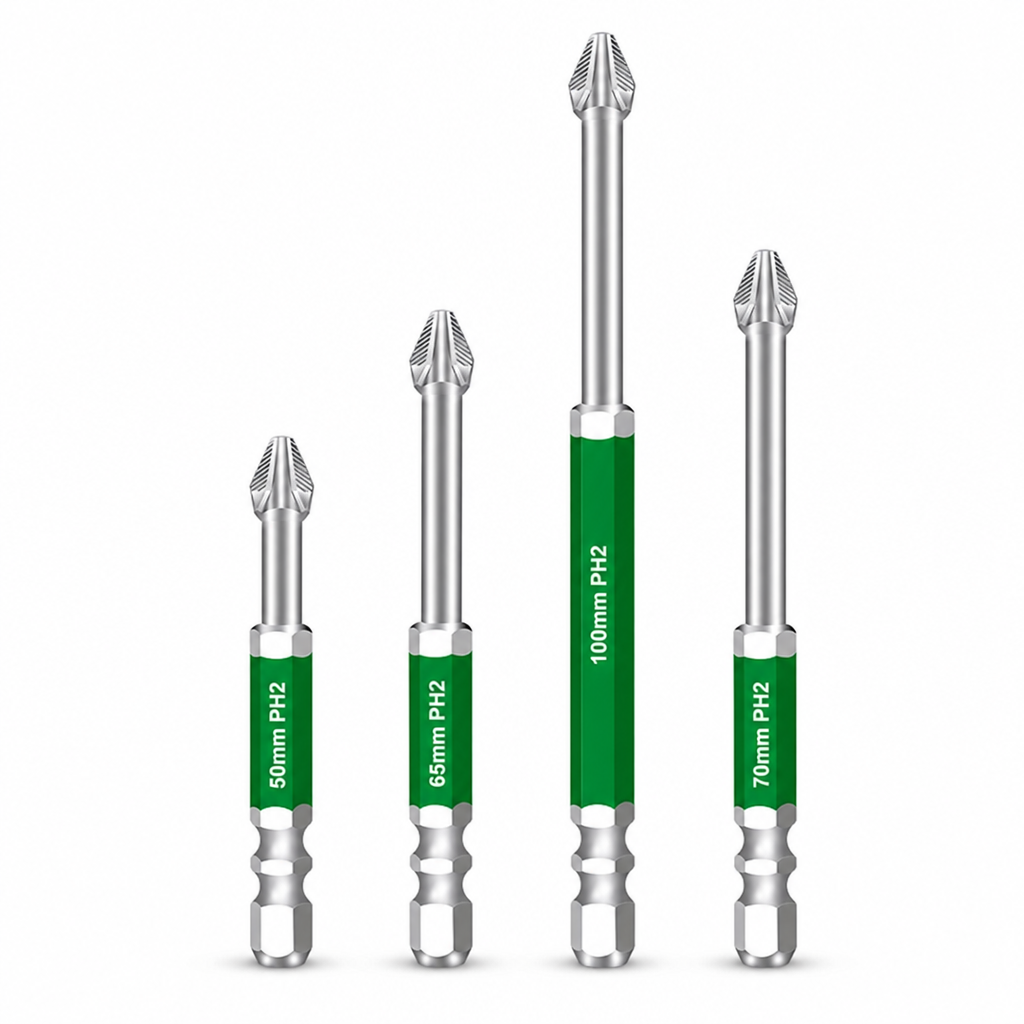 🛠50% KORTING🧱Set magnetische kruiskopbits – antislipgreep en schokbestendig, voor doe-het-zelf en reparaties