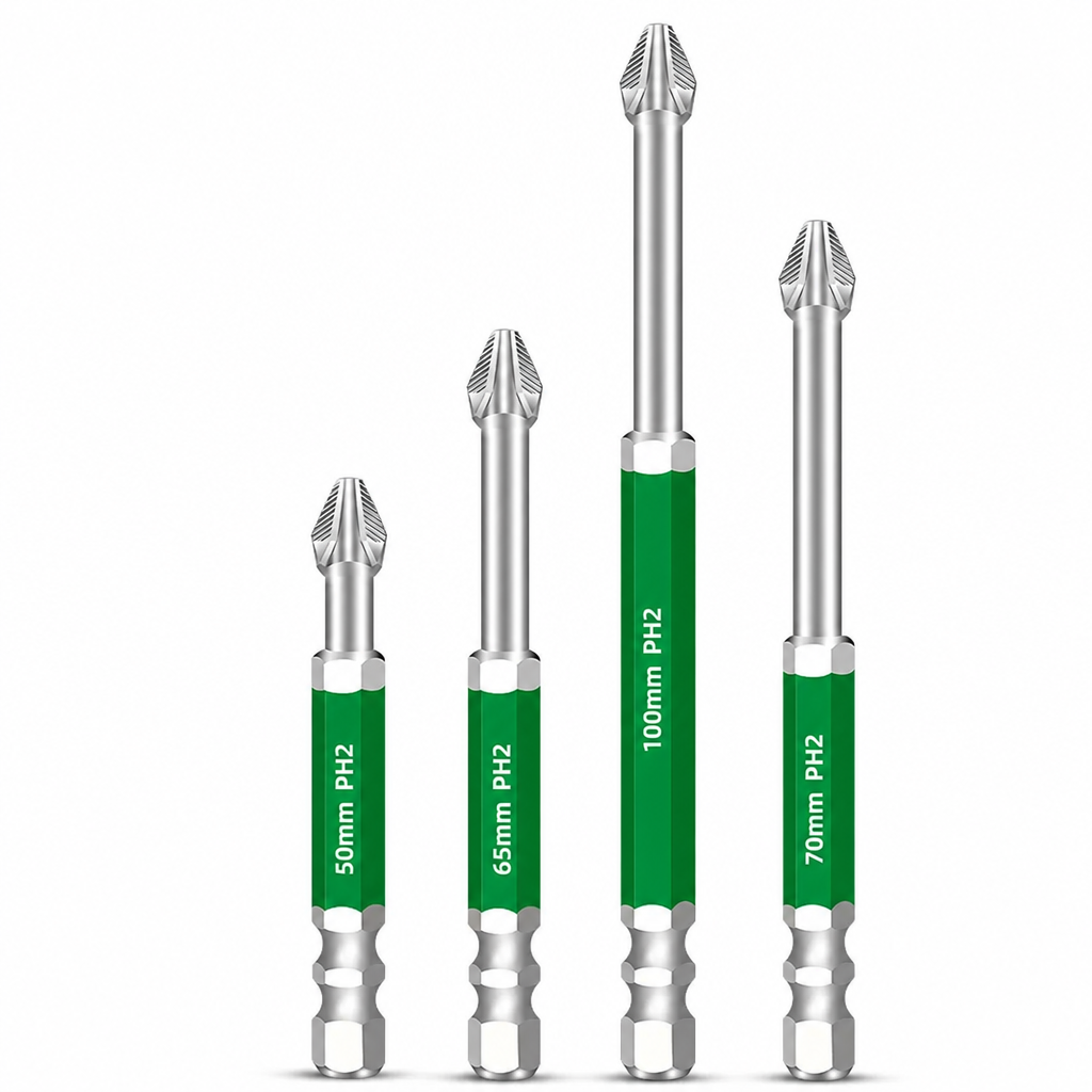 🛠50% KORTING🧱Set magnetische kruiskopbits – antislipgreep en schokbestendig, voor doe-het-zelf en reparaties