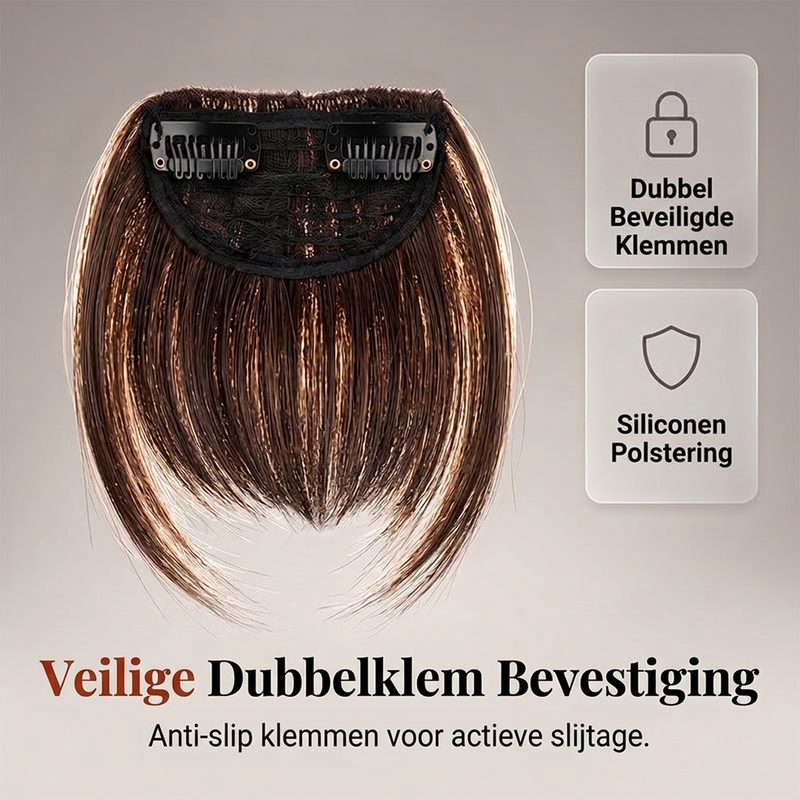 💇‍♀️ Synthetische rechte pony-haarextensie – Direct van kapsel veranderen ✨