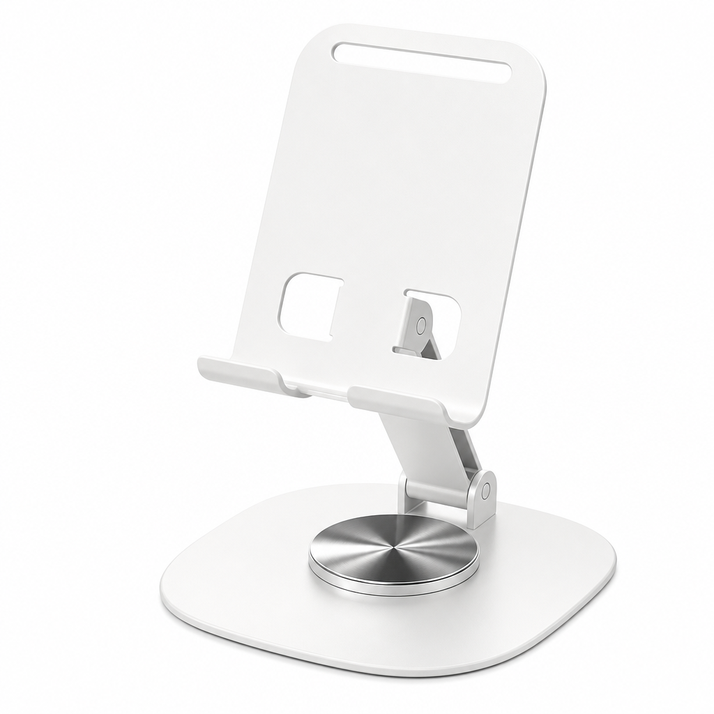 ⏳ Beperkte Tijdsaanbieding ⏰ Volledig Metalen Telefoonstandaard – 360° Draaibare Bureauhouder ✨