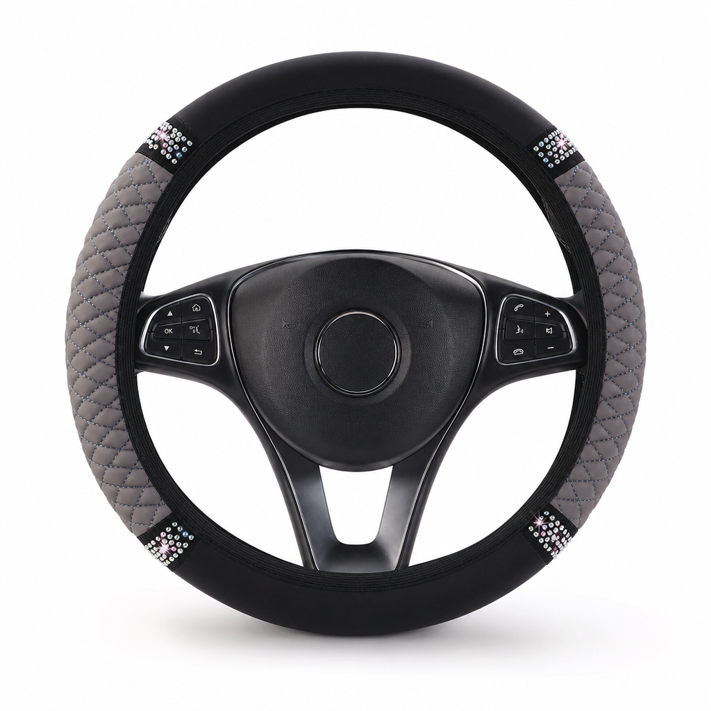 ✨Strass Stuurhoes – Schitterend, Gewatteerd, Luxueus 🚗
