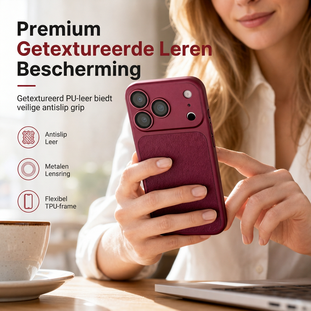 Effen kleur beschermende schokbestendige telefoonhoes
