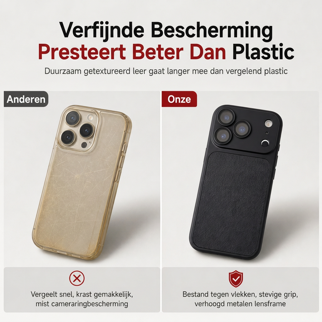 Effen kleur beschermende schokbestendige telefoonhoes