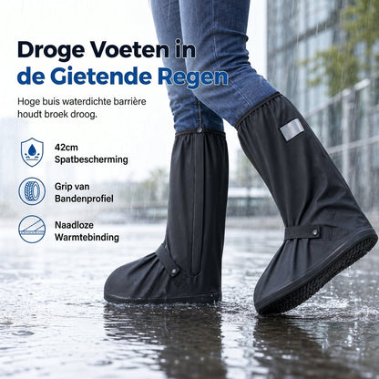🌧️ BEPERKTE TIJD: 50% KORTING! 👢 Waterdichte hoge regenschoenovertrekken – Antislip PVC, 42cm spatwaterbarrière & Reflectieve nachtveiligheid 👟