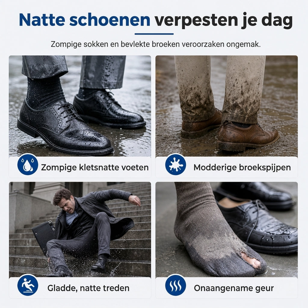 🌧️ BEPERKTE TIJD: 50% KORTING! 👢 Waterdichte hoge regenschoenovertrekken – Antislip PVC, 42cm spatwaterbarrière & Reflectieve nachtveiligheid 👟