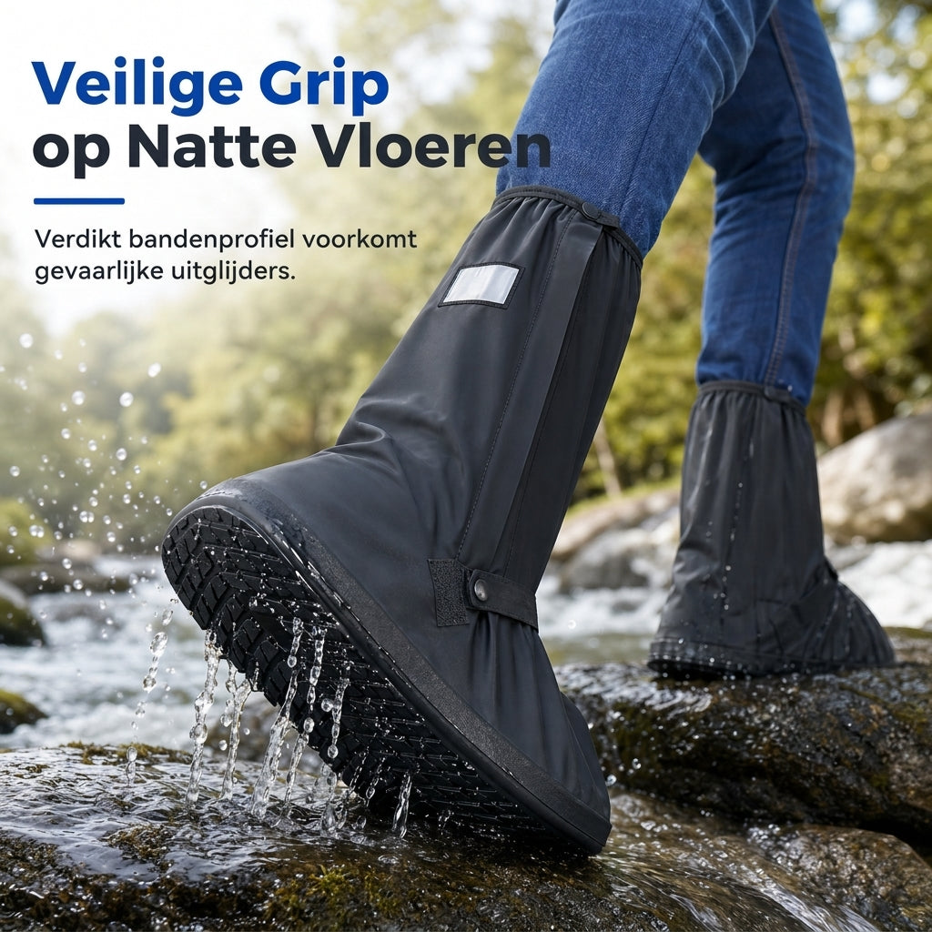 🌧️ BEPERKTE TIJD: 50% KORTING! 👢 Waterdichte hoge regenschoenovertrekken – Antislip PVC, 42cm spatwaterbarrière & Reflectieve nachtveiligheid 👟