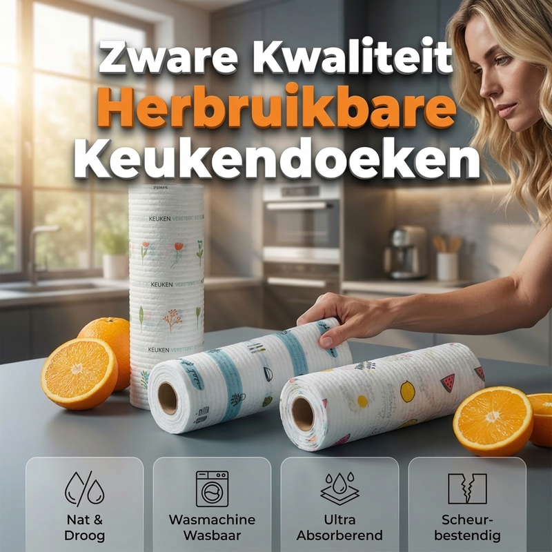 Zeepvrije eenmalige keukendoekjes