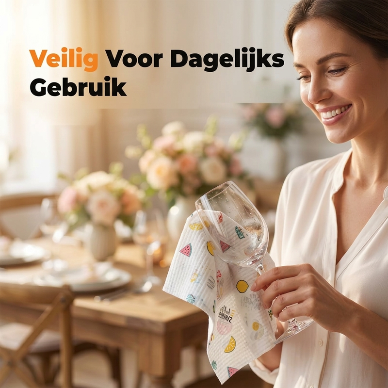 Zeepvrije eenmalige keukendoekjes